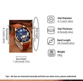 2PCS Set Fashion Calendar Watches Male Business Casual Brown Leather - Inspirational Watches