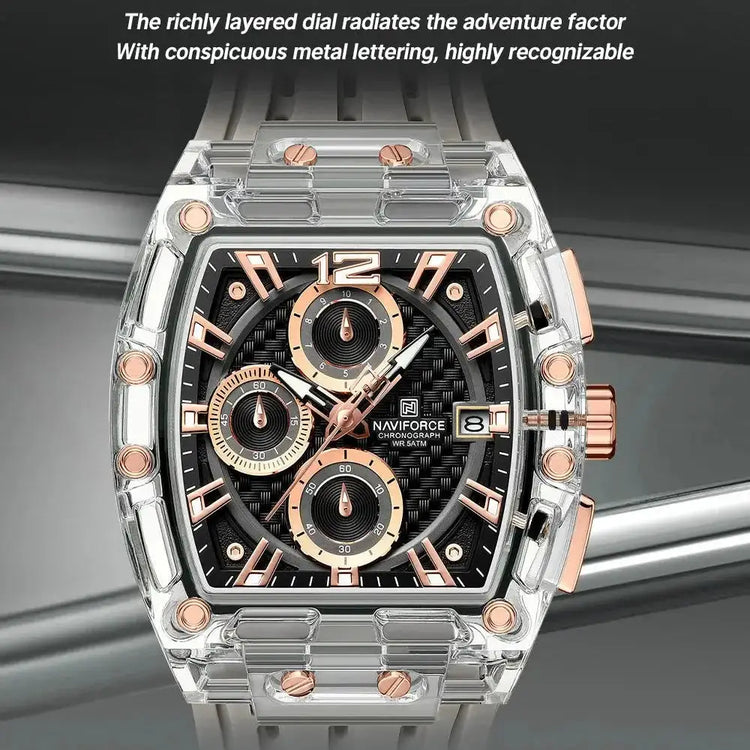 Transparent Tonneau Chronograph Watch Inspirational Watches