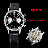 1963 Panda Pilot Chronograph Watch Air Force Sapphire - Inspirational Watches