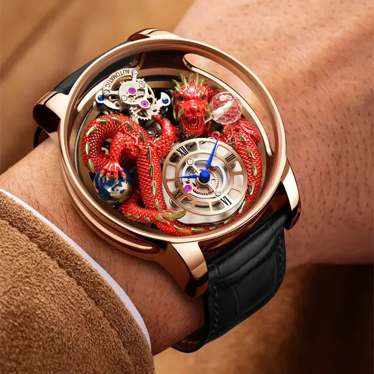 Celestial Three Dimensional Dragon watch Inspirational Watches