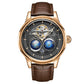 Dual Earth Rotating Waterproof Pilots 1963 Flywheel Wristwatches Inspirational Watches