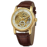 2026 Designer Luxury FORSINING Classic Mechanical Skeleton Man Watches Automatic Movement  Clock Waterproof Leather Wristwatch Inspirational Watches