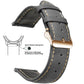 Vintage Quick-Release Genuine Leather Watch Strap