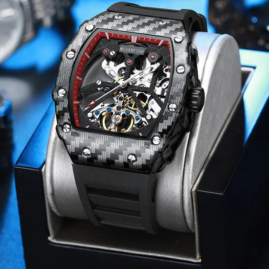 Fully automatic skeleton mechanical watch, fashionable personality, luxury hot men&