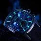 Reef Tiger 316L Stainless Steel Wine Barrel Automatic Watch Fashion Mulitfunction Tourbillon Mechanical Watches for Men RGA3069 Inspirational Watches