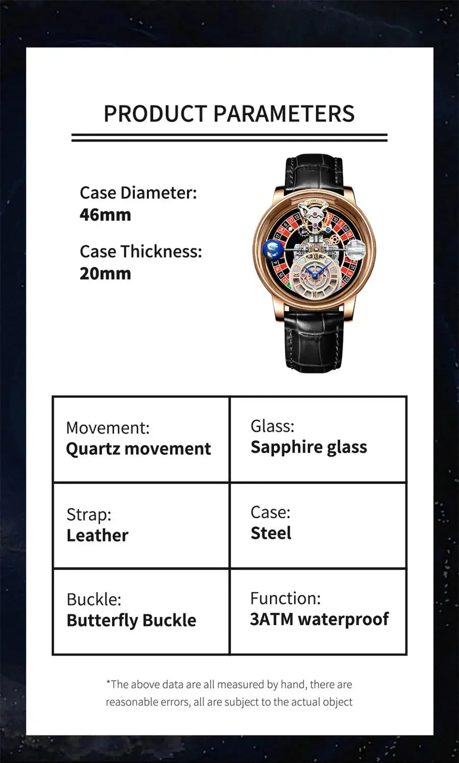 Relogio PINDU Fixed Roulette Watch Latest Design Quartz Watch Men Waterproof Leather Man Wristwatch Upgraded Version Inspirational Watches