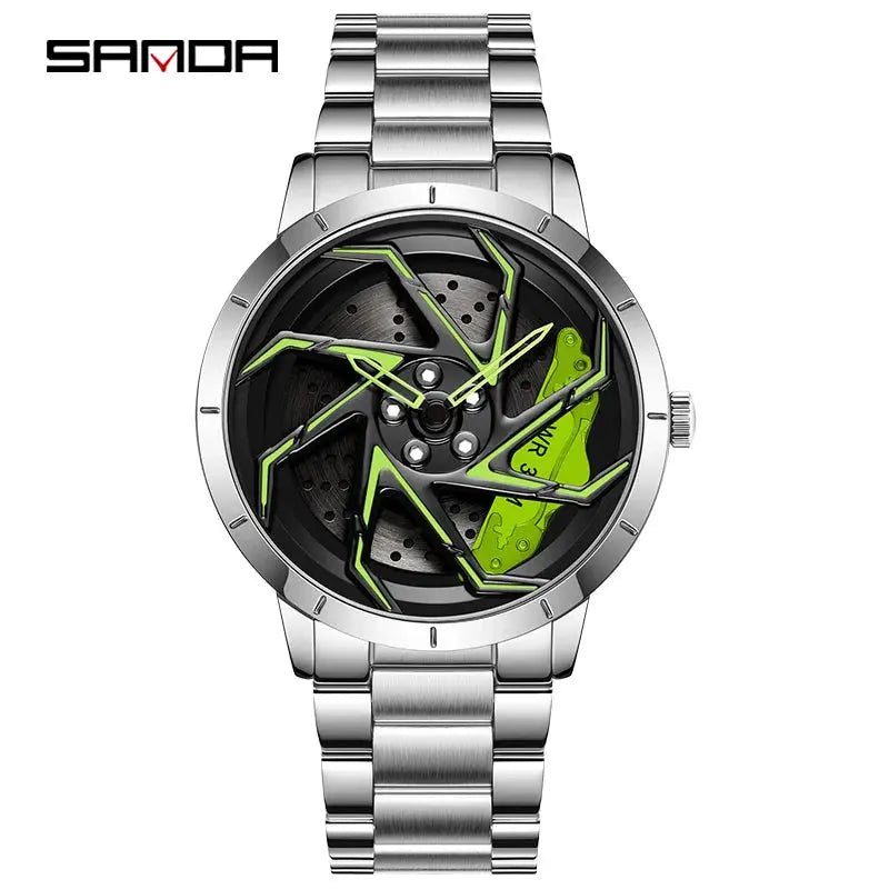 360 Degree Rotating Wheel Rim Dial Watch Inspirational Watches
