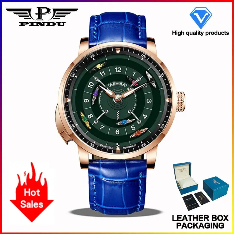 Horse Gambling Full Automatic Mechanical Inspirational Watches