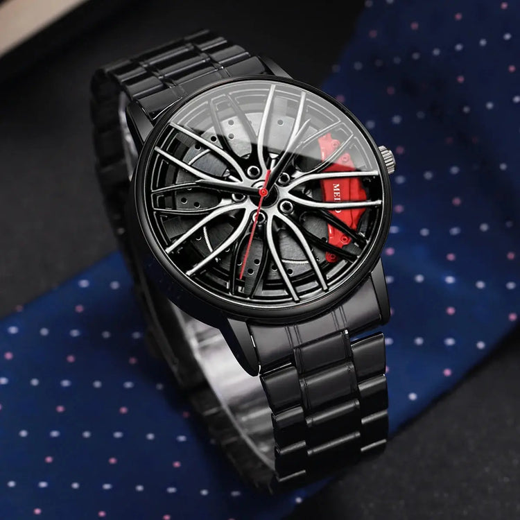 Car Wheel Stainless Steel Watch Inspirational Watches