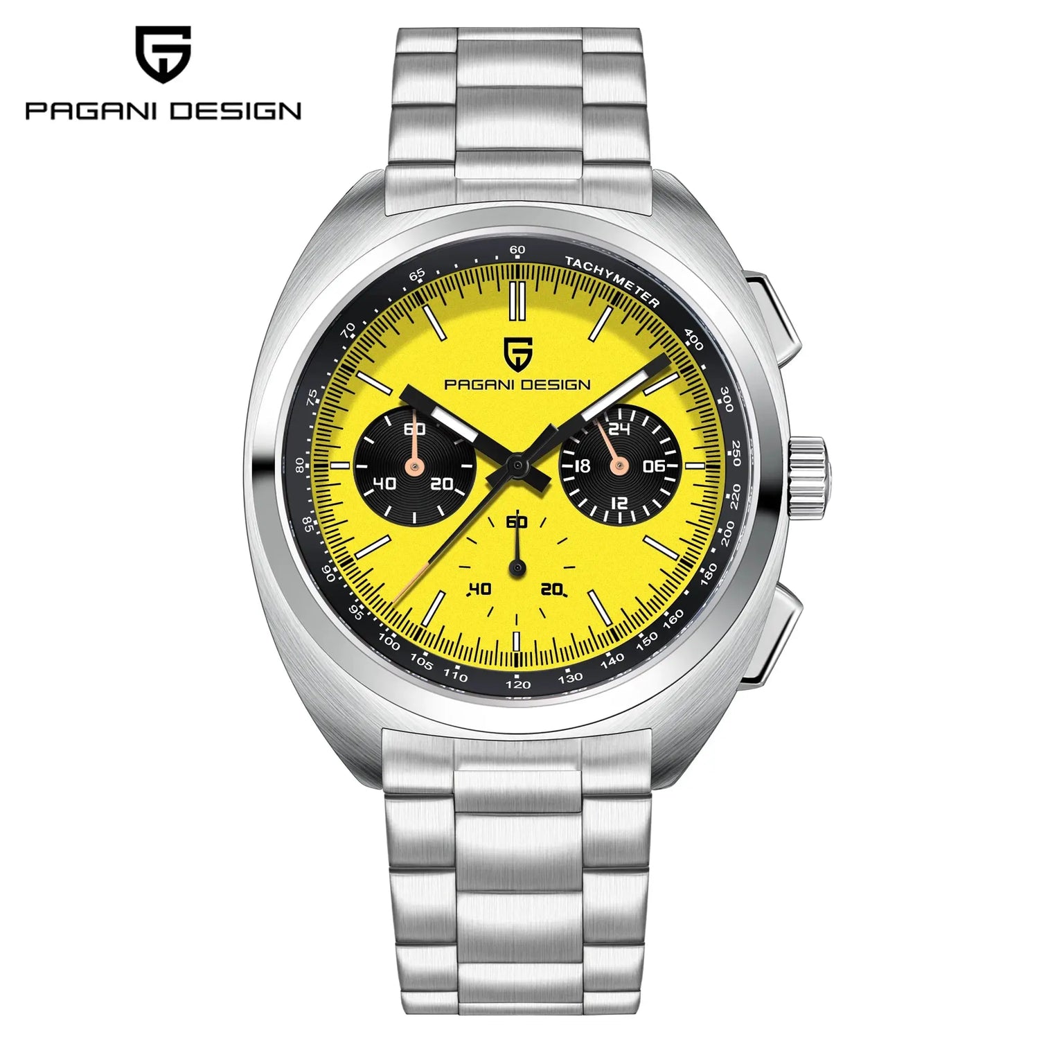 Luxury 40mm Stainless Steel Sports Watch with Chronograph - Inspirational Watches