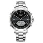 Dual Display Multi functional Night Light Waterproof Business Sports Watch Inspirational Watches