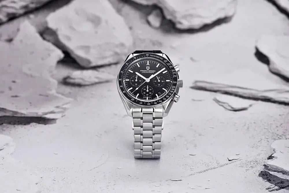 Luxury Business Mens Watches Chronograph AR Sapphire Mirror Waterproof - Inspirational Watches