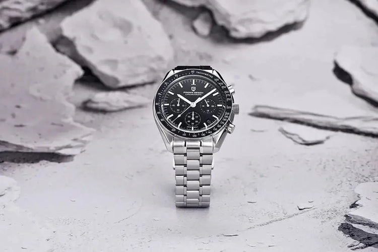 Luxury Business Mens Watches Chronograph AR Sapphire Mirror Waterproof - Inspirational Watches