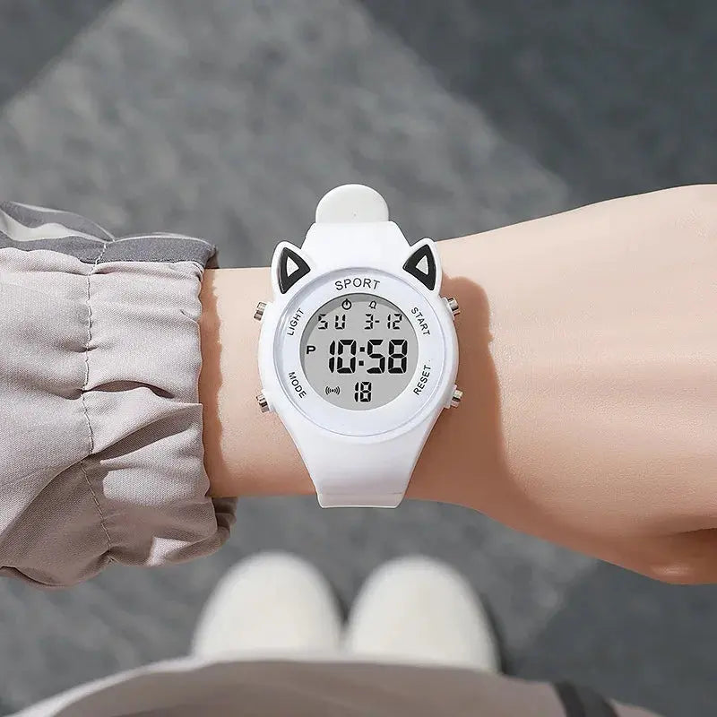 Cute Cat Ear Digital Sport Watch Inspirational Watches