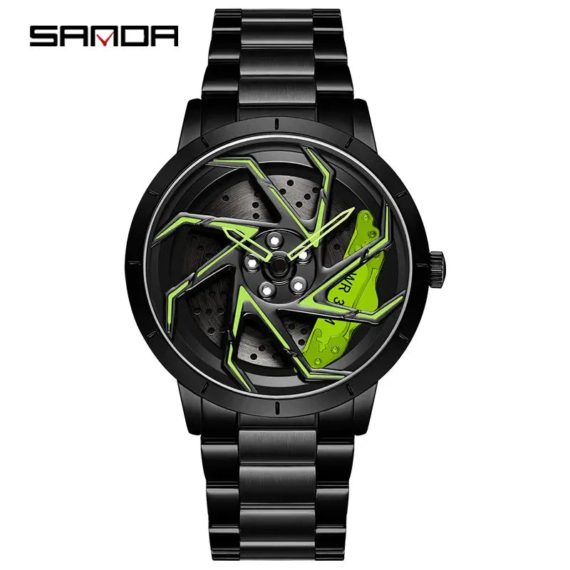 360 Degree Rotating Wheel Rim Dial Watch Inspirational Watches