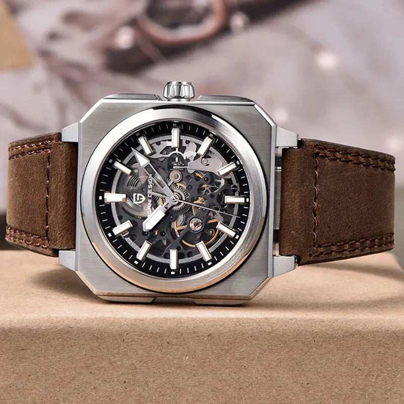 PAGANI DESIGN New Hollowed Men Mechanical Watch Top Brand Sapphire Glass Clock Classic Luxury Waterproof Automatic Men&