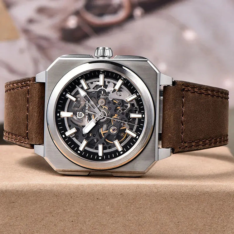 PAGANI DESIGN New Hollowed Men Mechanical Watch Top Brand Sapphire Glass Clock Classic Luxury Waterproof Automatic Men&