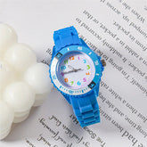 Analog Kids Watch Silicone Band Colorful Number Inspirational Watches