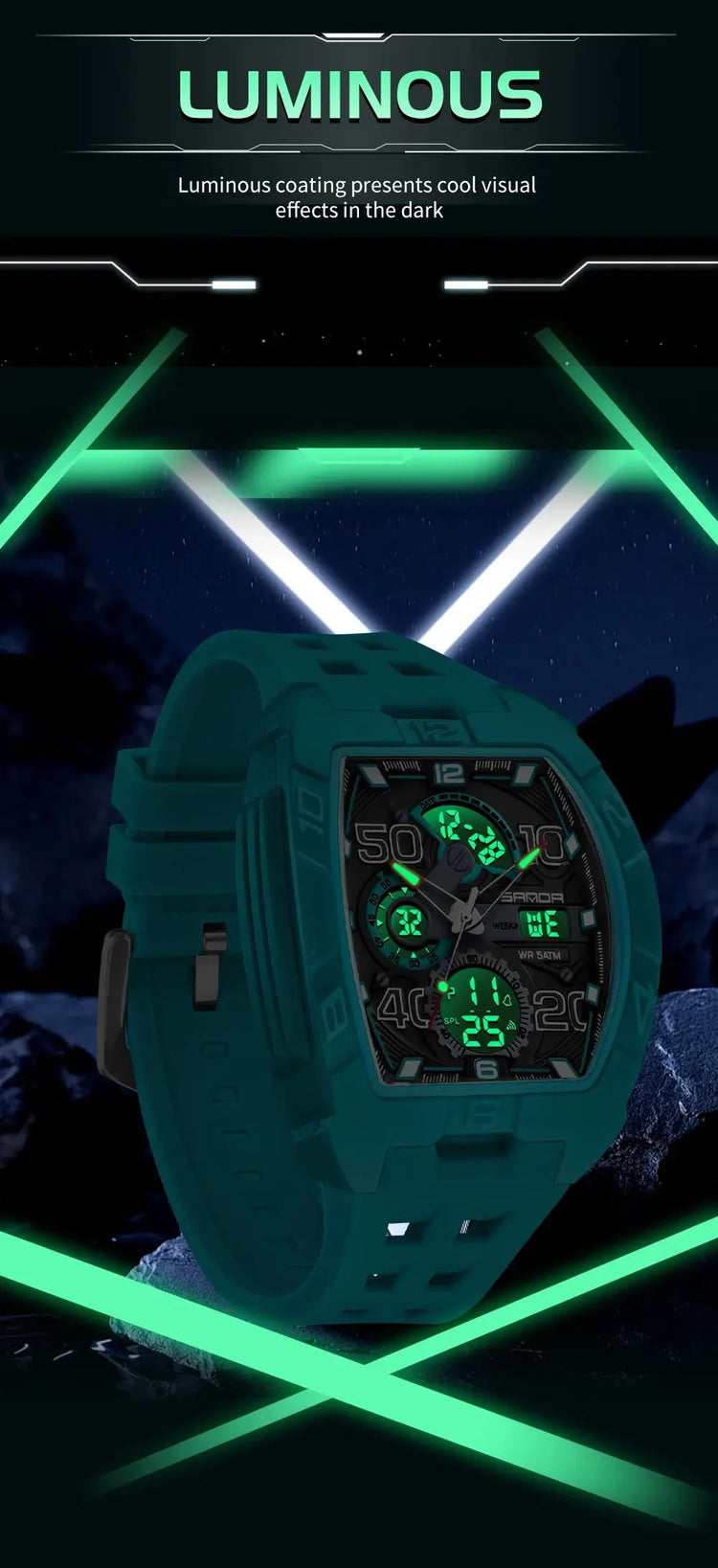 Fashion Chronograph Multi-function Electronic watch - Inspirational Watches