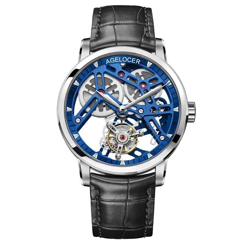 Tourbillon Luxury Skeleton Manual Mechanical Inspirational Watches