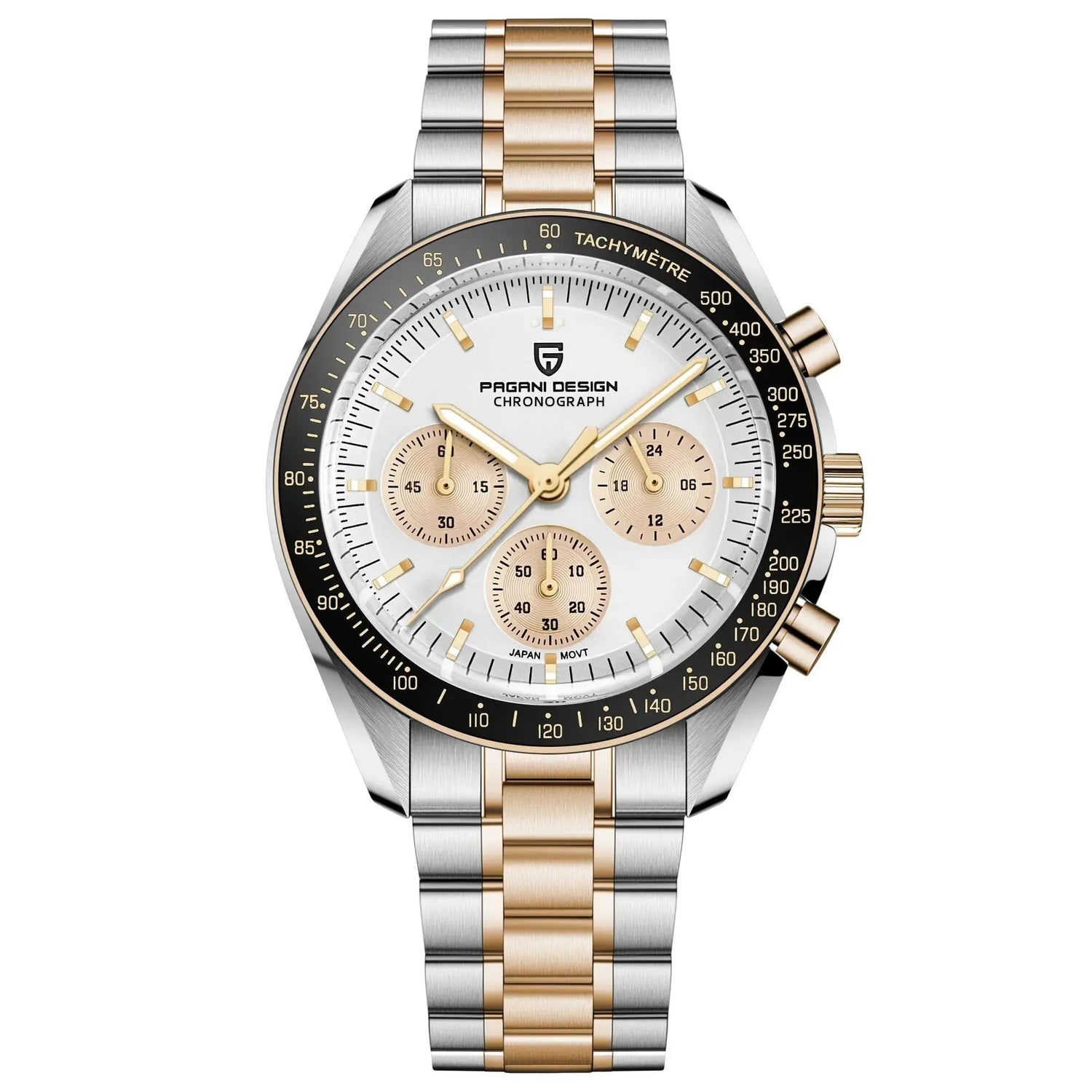 Luxury Business Mens Watches Chronograph AR Sapphire Mirror Waterproof - Inspirational Watches