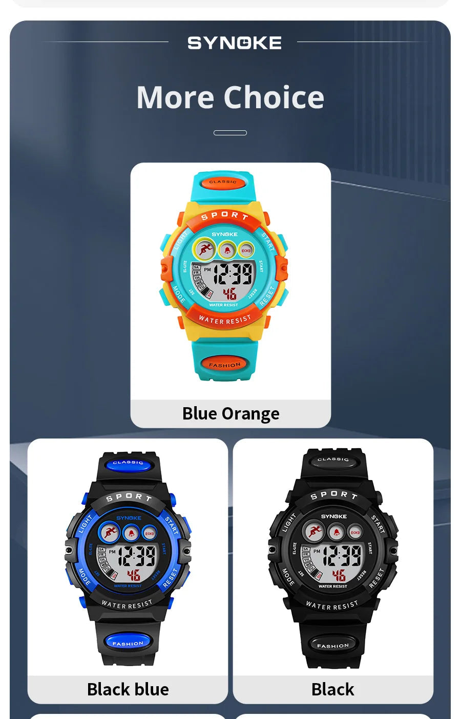 30M Waterproof Electronic Kids Sports Watch Inspirational Watches