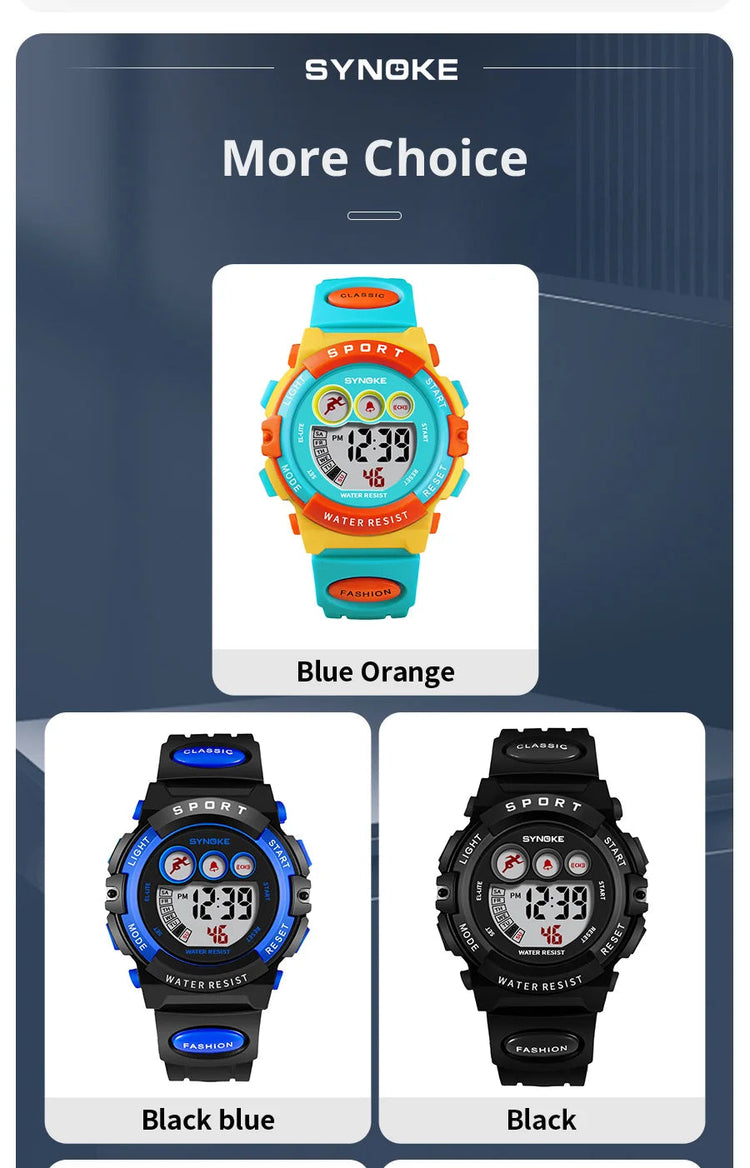 30M Waterproof Electronic Kids Sports Watch Inspirational Watches
