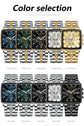 POEDAGAR Business Quartz Man Wristwatch Stainless Steel Waterproof Luminous Men Clock Chronograph Date Sport Men&