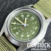 Retro Watch 200m Waterproof Leather Bracelet Domed Sapphire Pilot Dive - Inspirational Watches