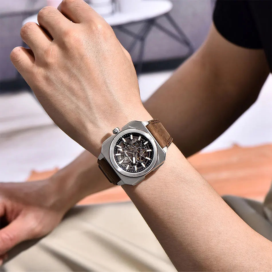 PAGANI DESIGN New Hollowed Men Mechanical Watch Top Brand Sapphire Glass Clock Classic Luxury Waterproof Automatic Men&