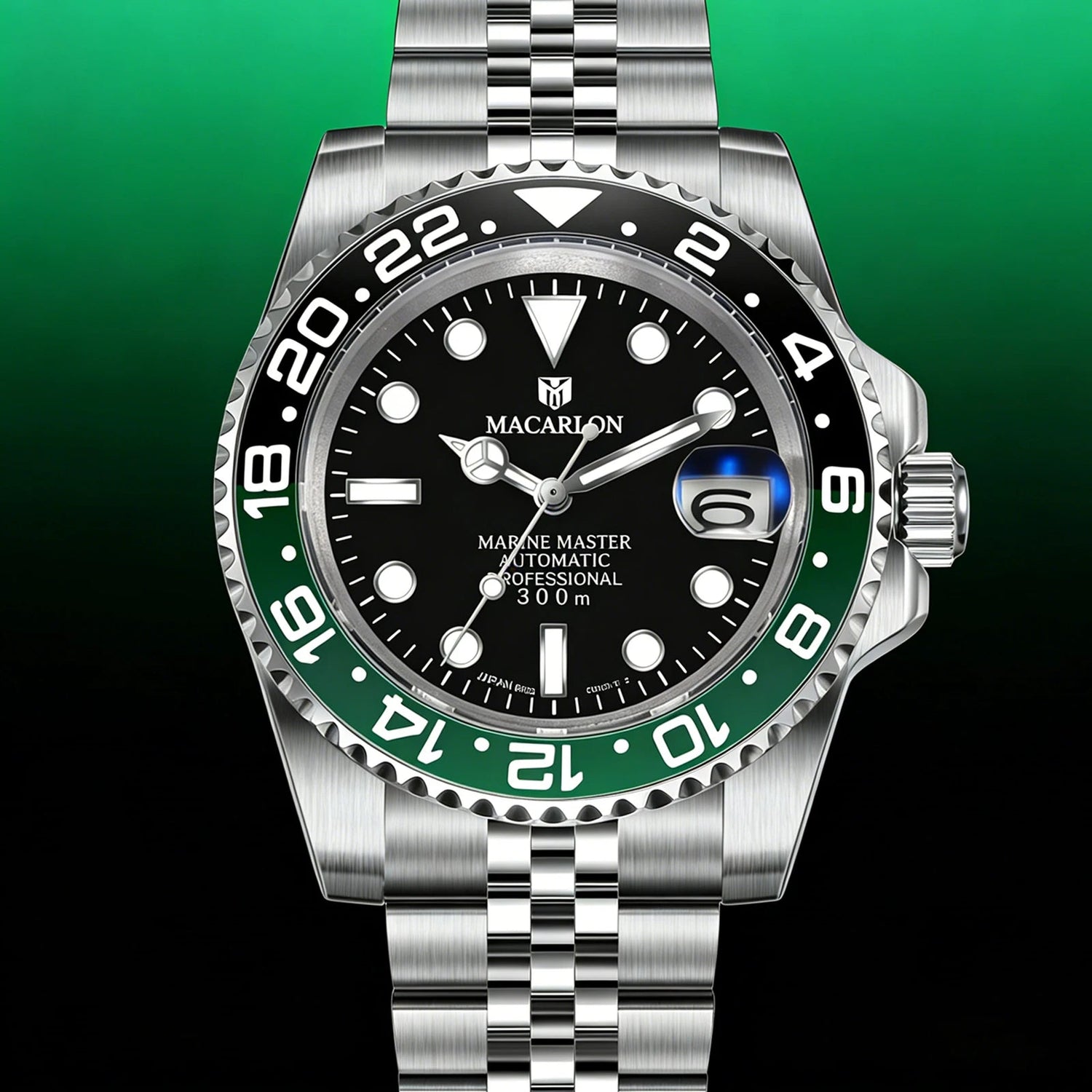 MACARLON Design 2026 New NH35 Mechanical Watch Men 41mm Sapphire Glass Luminous Stainless Steel 300M Waterproof Automatic Watch Inspirational Watches