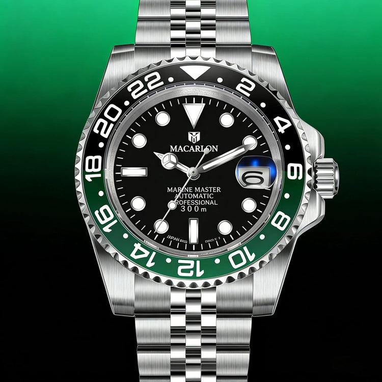 MACARLON Design 2026 New NH35 Mechanical Watch Men 41mm Sapphire Glass Luminous Stainless Steel 300M Waterproof Automatic Watch Inspirational Watches