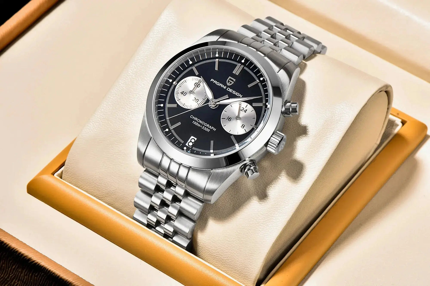 Sports Quartz Chronograph Men Luxury Watches Sapphire Stainless Steel Diving Clock Inspirational Watches