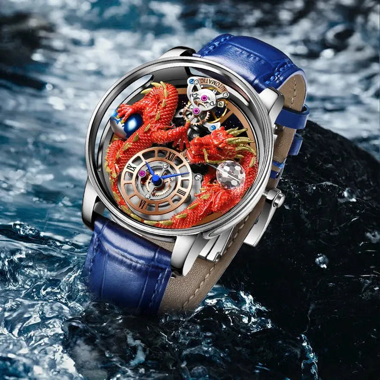 Celestial Three Dimensional Dragon watch Inspirational Watches