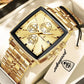 POEDAGAR Business Quartz Man Wristwatch Stainless Steel Waterproof Luminous Men Clock Chronograph Date Sport Men&