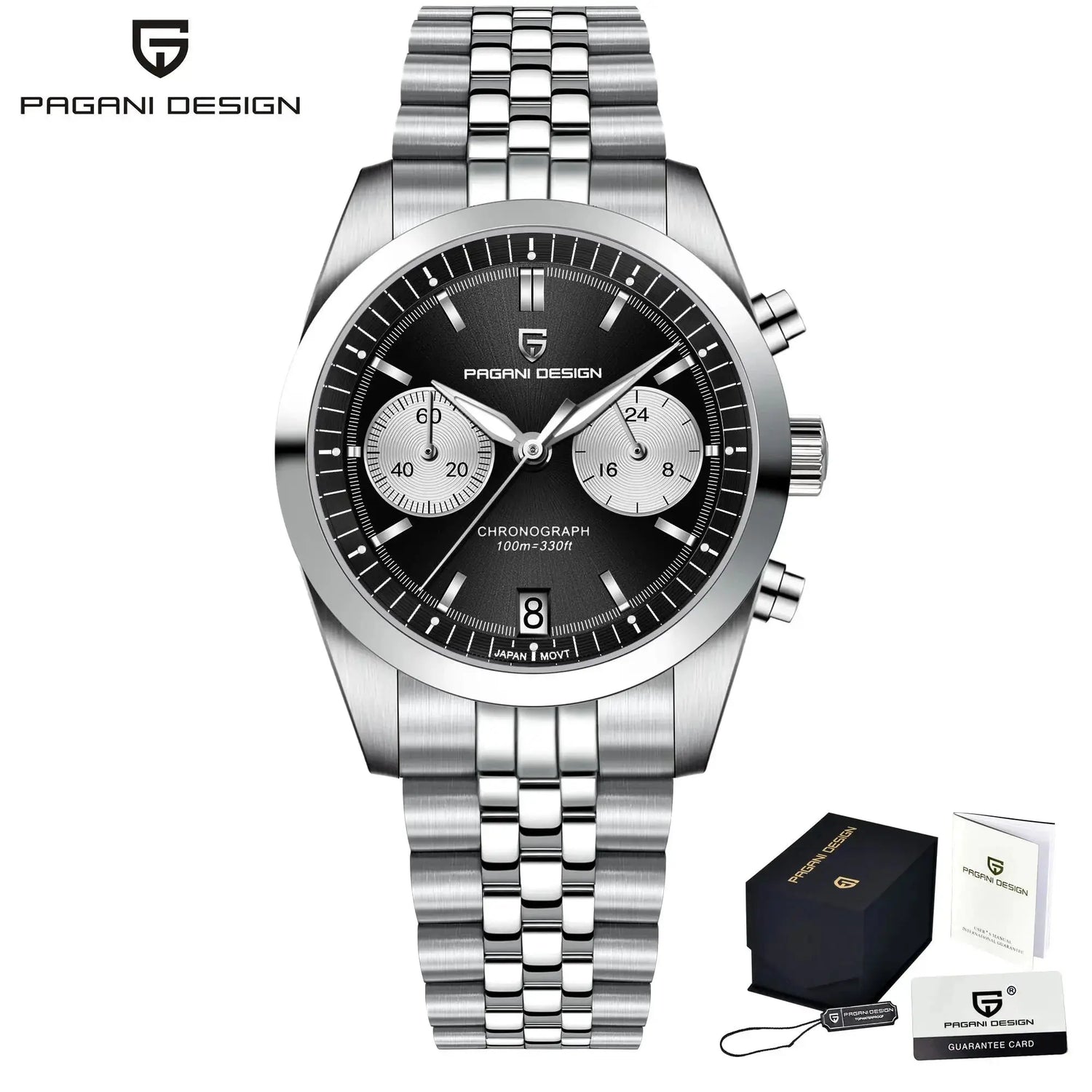 Sports Quartz Chronograph Men Luxury Watches Sapphire Stainless Steel Diving Clock Inspirational Watches