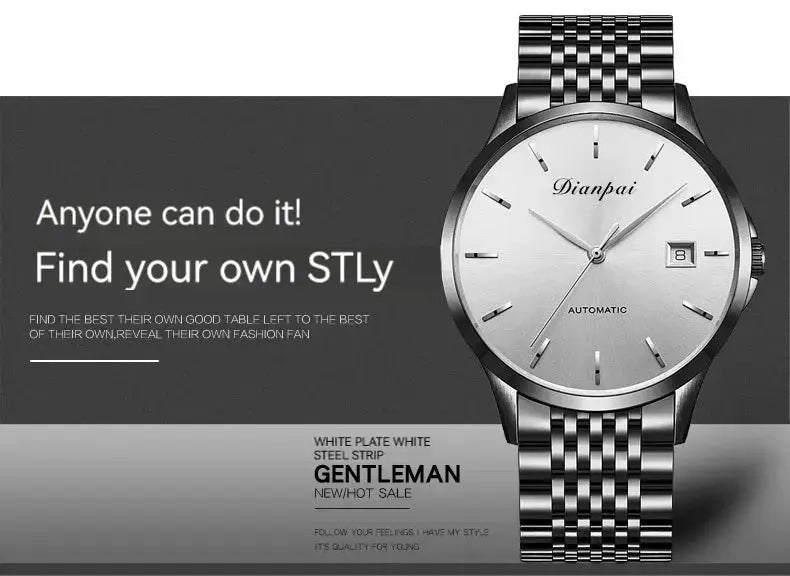 Automatic Mechanical Luxury Thin Edition with Calendar Watch Inspirational Watches