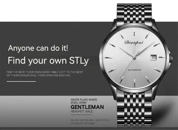 Automatic Mechanical Luxury Thin Edition with Calendar Watch Inspirational Watches