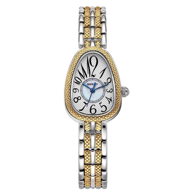 BERNY Snake-shaped Watch for Women Quartz Miyota 2035 Fashion Jewelry Bracelet Silver Gold Ladies Wristwatch Luxury Gift Watches Inspirational Watches
