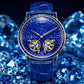 2026 PINDU Design New 46MM Diamond Mechanical Watch Men Top Luxury Double Flying Wheel Watch Sapphire Glass Waterproof Watch MEN Inspirational Watches