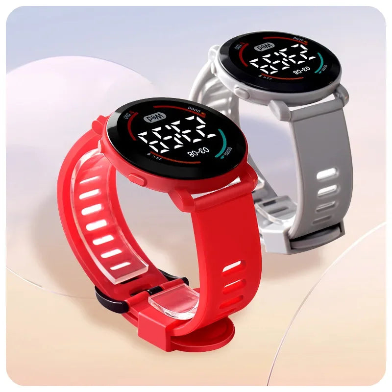 Waterproof LED Digital Luminous Kids Sports Watch Inspirational Watches
