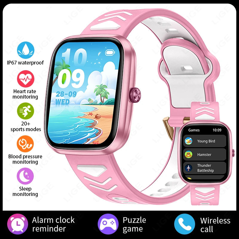 Multifunctional HD Touch Screen Music Games Kids Smartwatch Inspirational Watches