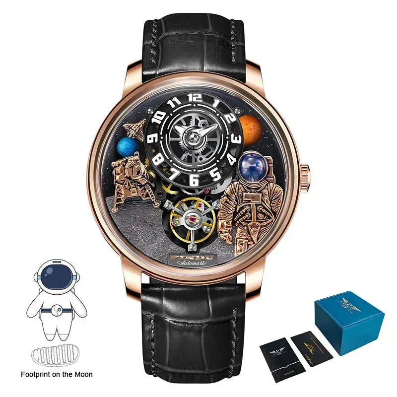 Space Series Unique Design Three-dimensional Dial Mechanical Watch - Inspirational Watches