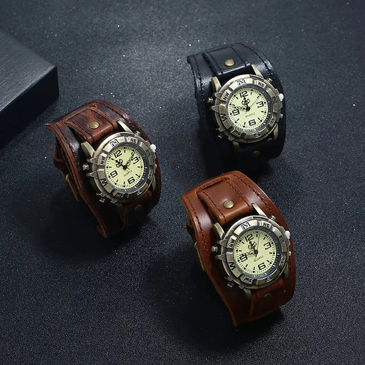 Vintage Wristwatch Fashion Pin Buckle Leather Strap - Inspirational Watches