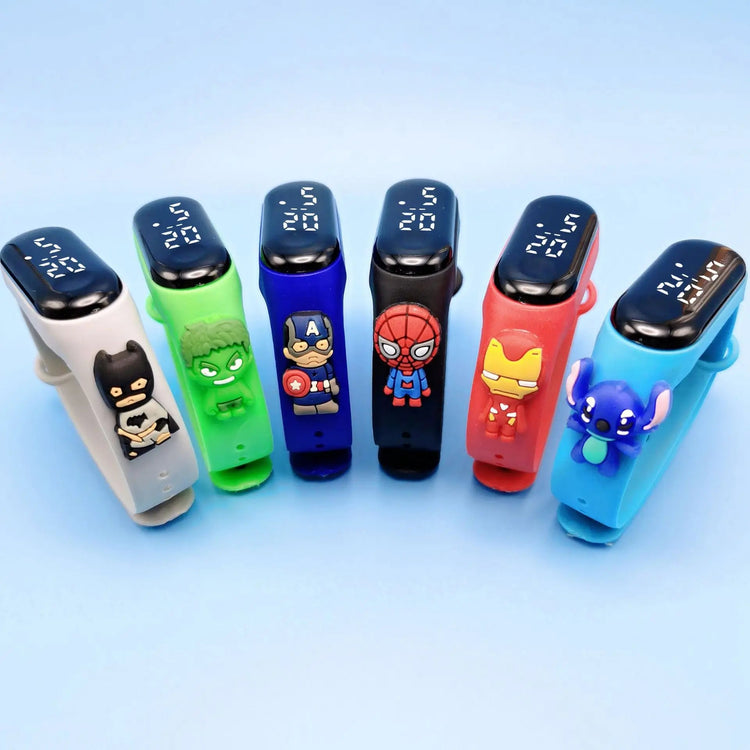 Digital LED Display Cartoon Fashion Kids Watch Inspirational Watches