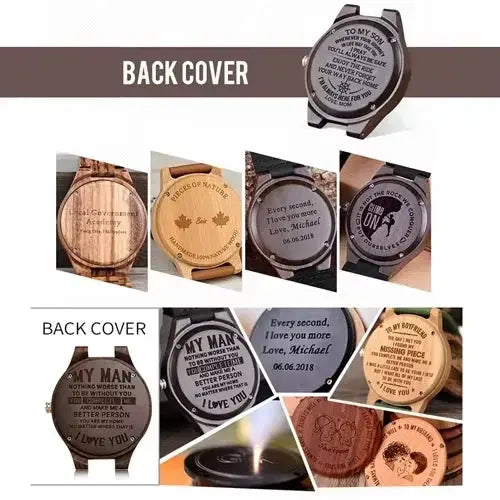 Wooden Men Watches Handmade Inspirational Watches
