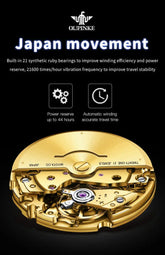 Original Automatic Watch for Men Luxury Japanese Diamond Luminous Inspirational Watches