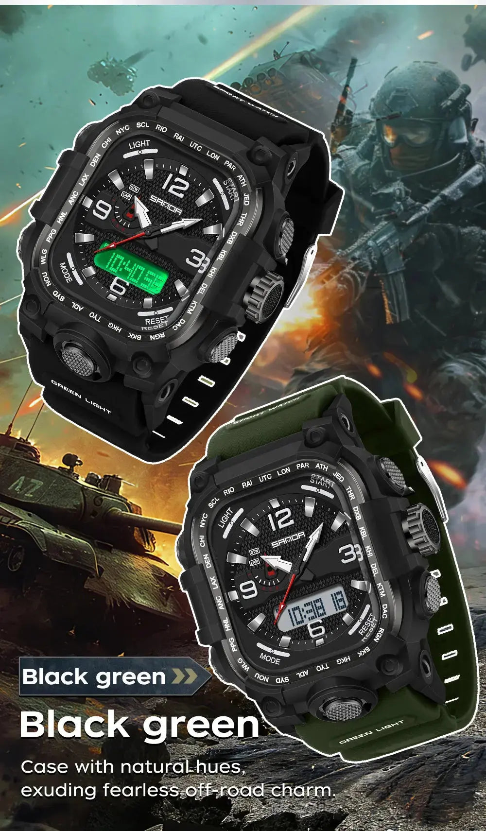 Multi functions Sports Wristwatch Inspirational Watches
