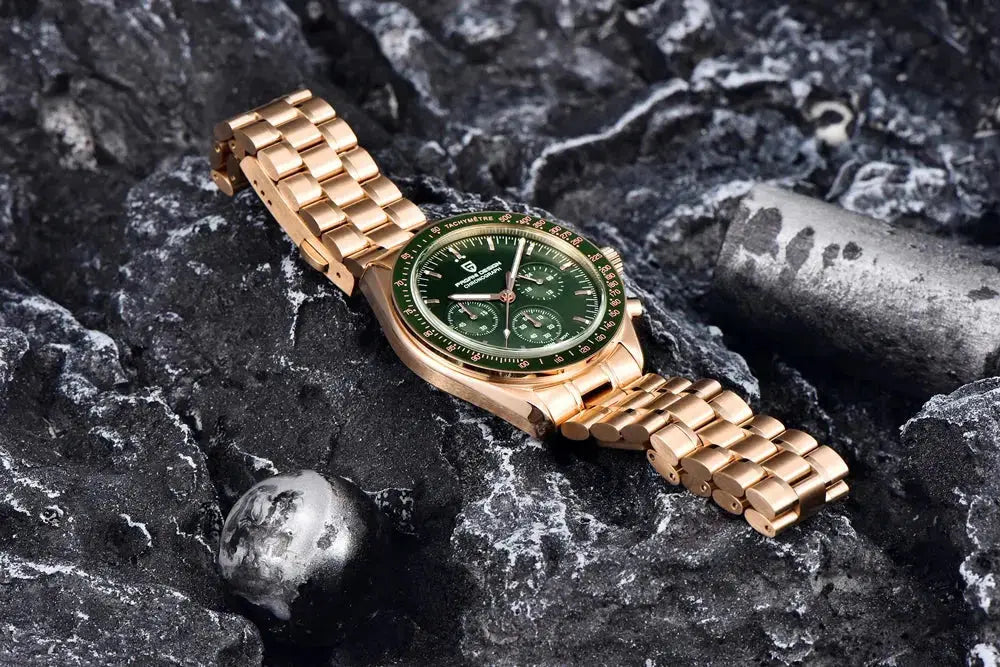 Luxury Business Mens Watches Chronograph AR Sapphire Mirror Waterproof - Inspirational Watches