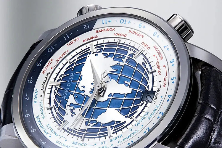 World Time Luxury Business Formal Automatic Mechanical Inspirational Watches